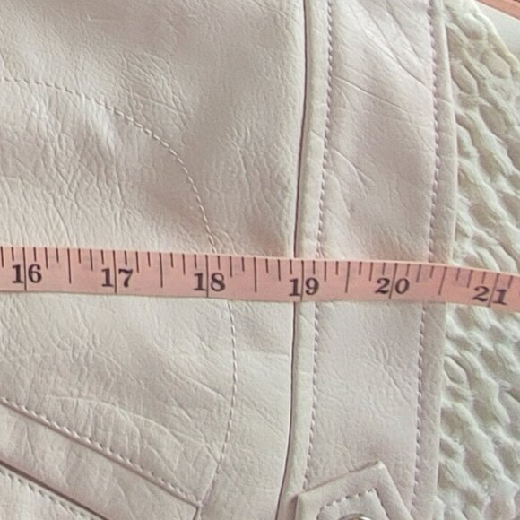 Coffe Shop Kid's Light Pink Faux Leather Silver Stud Moto Biker Jacket - XL Kids - Picture 10 of 15